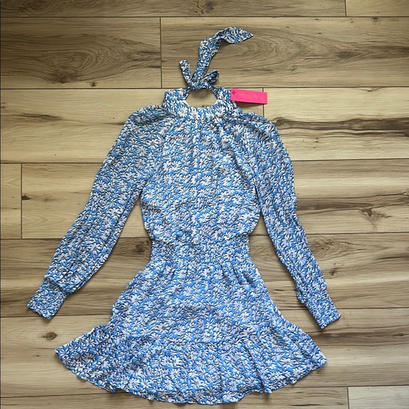 Lilly Pulitzer Blue and White Floral Maxi Dress Lilly Pulitzer Blue and White Floral Maxi Dress